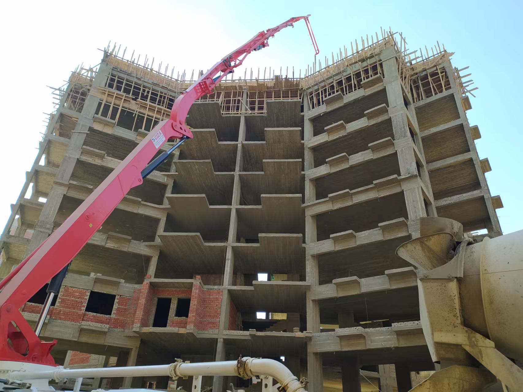 混凝泵車臂架尺寸型號