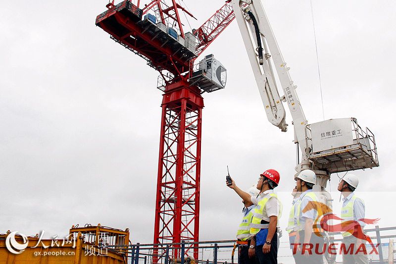 布料機，南寧華潤中心項目