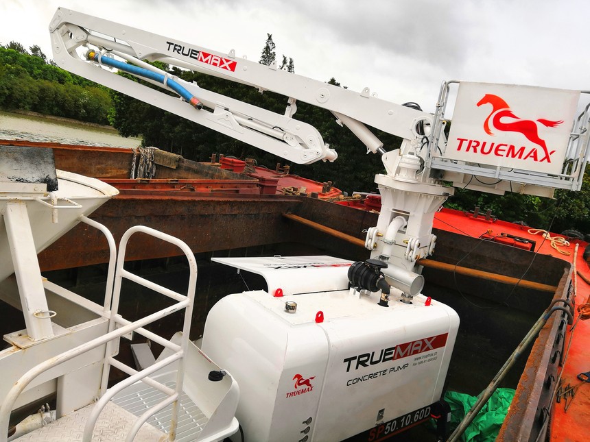 HG21AM布料機(jī)+50泵+20方攪拌罐-河道治理項(xiàng)目-上海 HG21AM布料機(jī)+50泵+20方攪拌罐-河道治理項(xiàng)目-上海